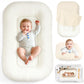 Idudbid Baby Lounger & Snuggle Nest for Newborn 0-24 Months, Baby Nest Supervised Breathable Cotton for Newborn, Breathable Port