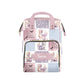 Noverbibi Custom Diaper Bag for Baby - Personalized Dragon Pink Nursing Bag with Custom Name