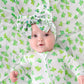Oneninedream 7    Large St Patricks Baby Bows Green Shamrock Headbands For Newborn Girls White Leaves Tied Bow Hairband Infant S