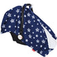 Moonsea Baby Carseat Canopy Nursing Cover, Car Seat Canopy For Girls Or Boys, Navy Star Print Infant Car Seat Canopy With Soft M