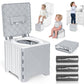 Orzbow Portable Potty Training Toilet, Travel Potty Seat for Toddler Boys Girls, Toilet Training Essentials, Foldable, Includes 