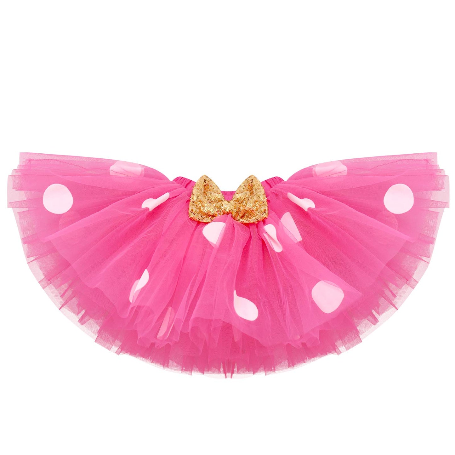 Newborn Baby Girls 1St Birthday Outfit Polka Dots One Romper Tutu Skirt Mouse Ears Headband Cake Smash Costume For Photo Shoot C