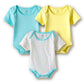 Amazon Brand Symbol Unisex 100% Cotton Half Sleeve Regular Fit Bodysuit (Pack Of 3) (SkBbsSs262001 (018 M)_Aswpls_03 M)