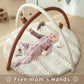 Razee Baby Gym Mat Infant Activity Gym Mudcloth Baby Activity Center with Play Mat with 5 Toys for Babies as Shower Use