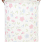 Fxocshe Flower Patter Laundry Hamper,Girls Laundry Basket,Waterproof Foldable Kid'S Laundry Basket,Baby Girls Nursery Hamper,Gif