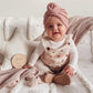 Jiahang Baby Donut Knotted Bow Hat, Waffle Knit Turban Head Wrap, Unisex Baby Beanie India Cap For Infants Toddlers Girls 6 Pcs