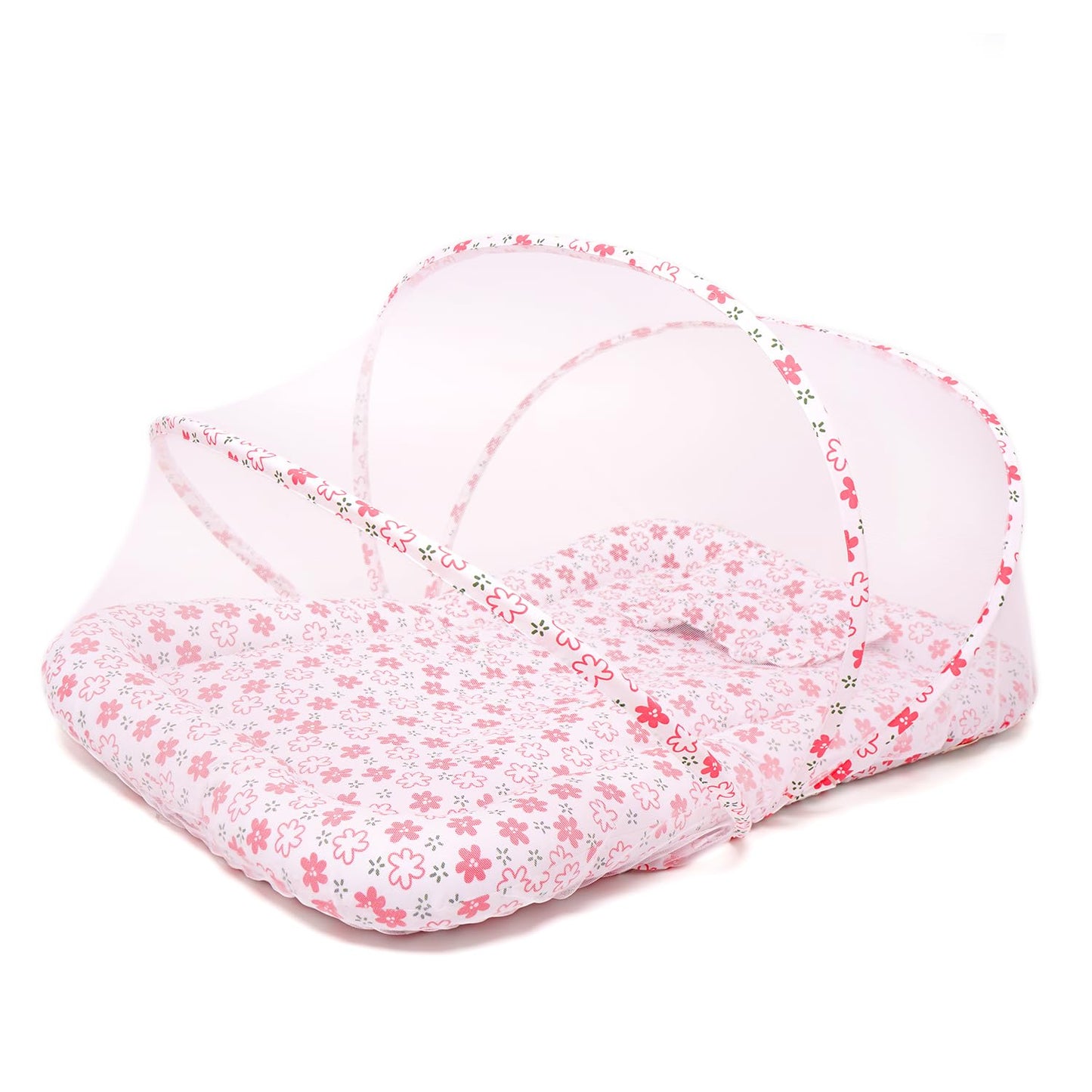 Tidy Sleep Baby Bed With Mosquito Net, Baby Mattress For New Born, 0M+, Baby Mosquito Protection Bed, Size: 90Cm X 65Cm X 10Cm L