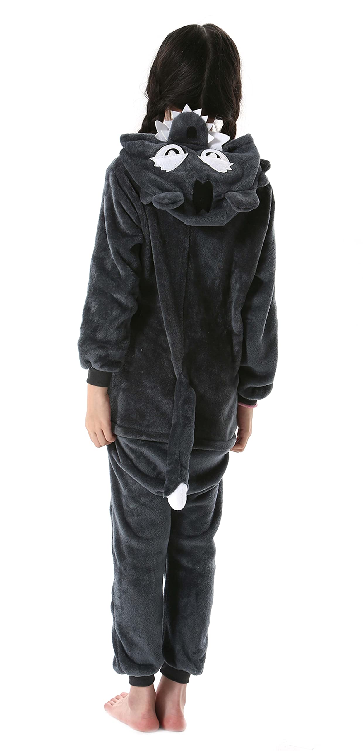 Atoz Onesie For Kids, Animal Pajamas Halloween Cosplay Costume For Girls Boys, Wolf 4-5T