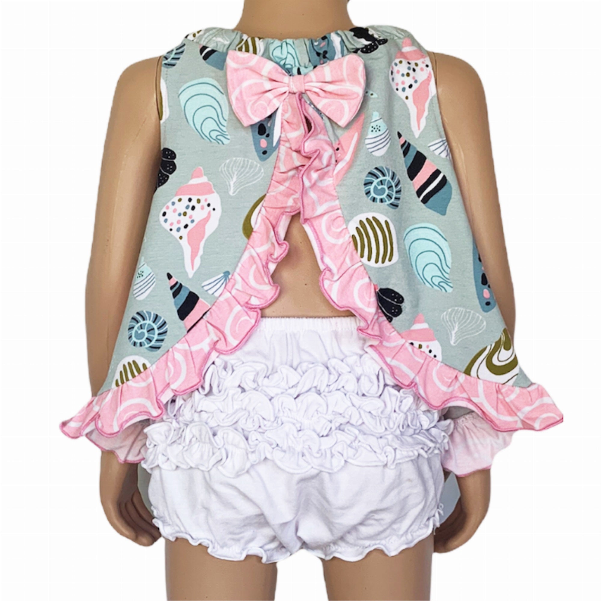 Annloren Baby And Big Girls Seashell Swing Tank Top Spring Summer Separates – Cu WBBAPB09X9VX7RJ