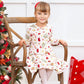 Girls’ Christmas Dress – Bamboo Holiday Tiered Twirl Dress
