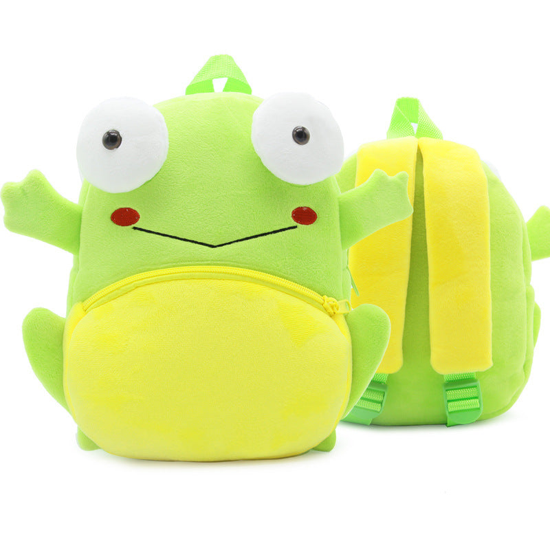 Cute Cartoon Animal Children's Backpack Stall Supply Backpack Kindergarten Plush Backpack Children's Bag Orderable Printing