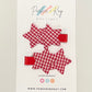 Gingham Stars Hair Clips