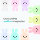 LumiPets® Baxter the Bunny- Children's Touch Night Light