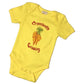 Organic Cotton Short Sleeve Bodysuits/Onesies  Yellow Carrot 612M