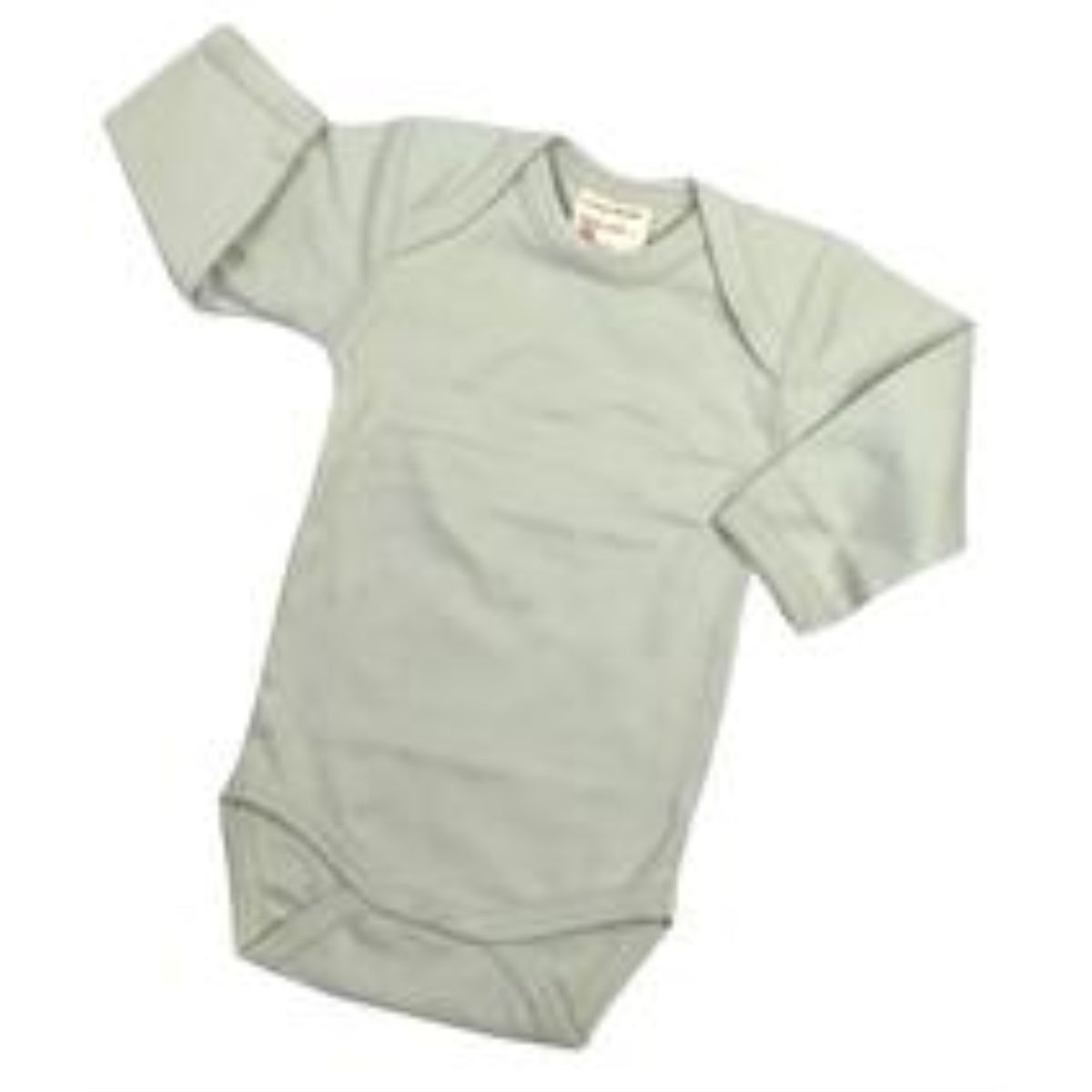 Organic Cotton Long Sleeve Bodysuits/Onesies  Soft Sage 612M