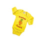 Organic Cotton Long Sleeve Bodysuits/Onesies  Yellow Carrot 612M