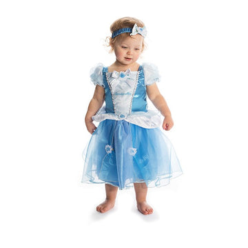 Cinderella Princess Dress With Bloomers & Headband 3-6 Months