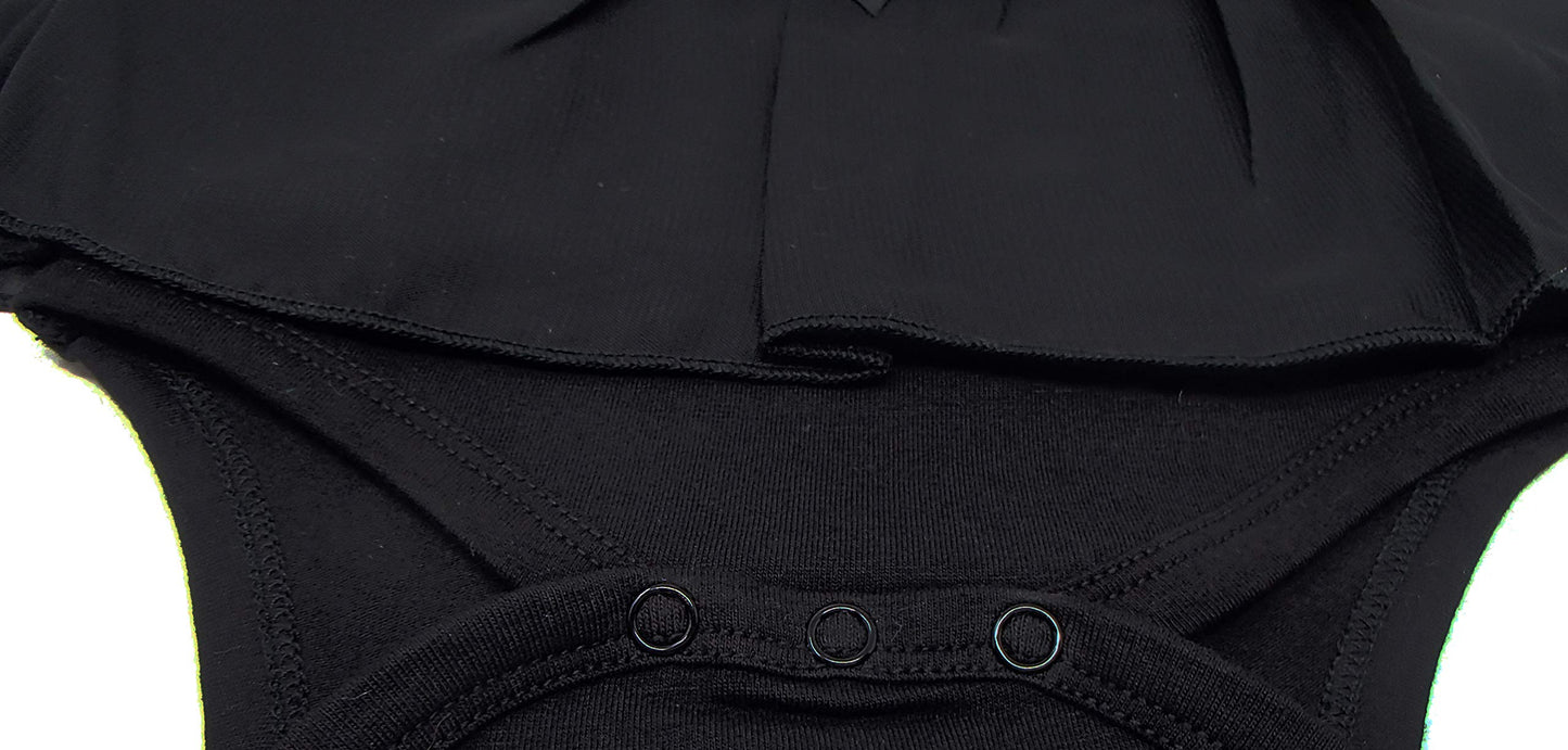 Stephan Baby My First Little Black Party Dress Ruffle-Skirted Diaper Cover, 3-6 Months