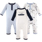 Hudson Baby Unisex Baby Cotton Coveralls, Classic Car, 0-3 Months