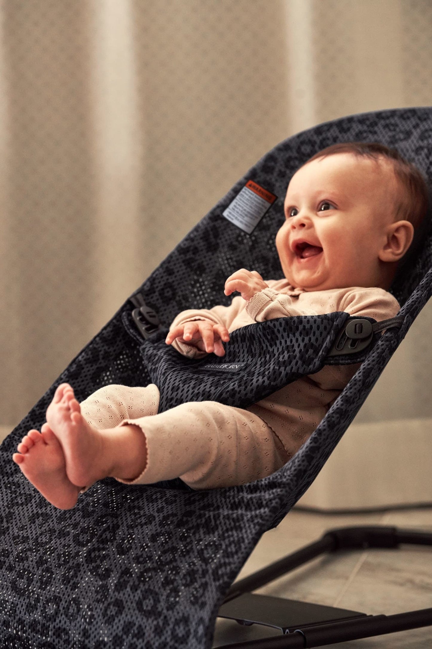Babybjrn Bouncer Bliss, Mesh, Anthracite/Leopard
