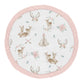 Sweet Jojo Designs Blush Pink, Mint Green and White Boho Watercolor Playmat Tummy Time Baby and Infant Play Mat for Woodland Dee