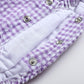 Lil Cactus Baby Boys And Girls Purple Gingham Bubble Romper, 12-18 Months