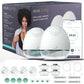 Elvie - Double, Wearable Breast Pump w/App - The Smallest & Quietest - Portable - Hands Free & Discreet - Automated w/Four Perso