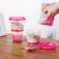 Cereal On The Go Cups Breakfast Drink Cups Portable Yogurt and Cereal to-Go Container Cup
