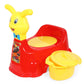 Nabhya Rabbit Baby Potty Training Seat Chair For Kids- Infant Potty Toilet Chair With Removable Bowl & Closing Lid (Red)