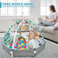 Baby Gym Play Mat, 8-In-1 Tummy Time Mat & Ball Pit With 6 Toys, Washable Baby Activity Play Mat For Visual, Hearing, Sensory, M