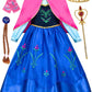 Avady Princess Costume For Princess Girls Dress Up Clothes For Halloween Cosplay Fancy Birthday Christmas 3T 4T