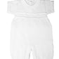 Dempsey Marie White 100% Cotton Boy'S Christening Baptism Knit Longall Short Sleeve 3 Month