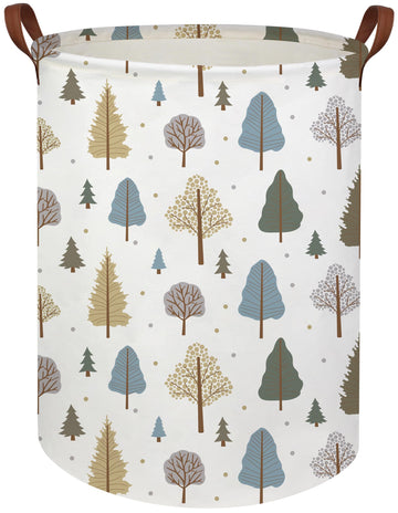 Tibaolover Tree Baby Laundry Basket Baby Hamper Kids Hamper Basket Toy Storage Bin For Boys Woodland Room Decor Baby Nursery Ham