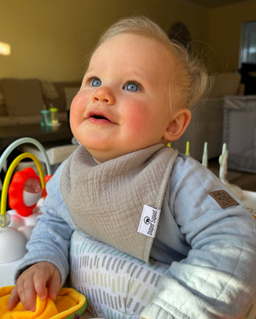 Diapersquad'S 10-Pack Baby Bibs For Drooling And Teething, Bibs For Boys, Baby Girl - Solid Cotton Baby Drool Bibs (Muted - 100%