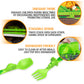 Dinneractive Dining Set For Kids - 3PC Green Dinosaur Dinnerware - Dinosaur Utensils - Toddler Plates - Baby Dishes