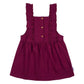 Gerber Baby Girls Toddler 2 Piece Overall Dress Set, Purple Floral, 2T