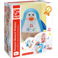 Hape Penguin Musical Wobbler | Colorful Wobbling Melody Penguin, Roly Poly Toy for Kids 6 Months+, Multicolor, 5 x 2 (E0331)