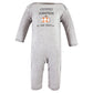 Hudson Baby Unisex Baby Cotton Coveralls, Pumpkin Truck, 3-6 Months