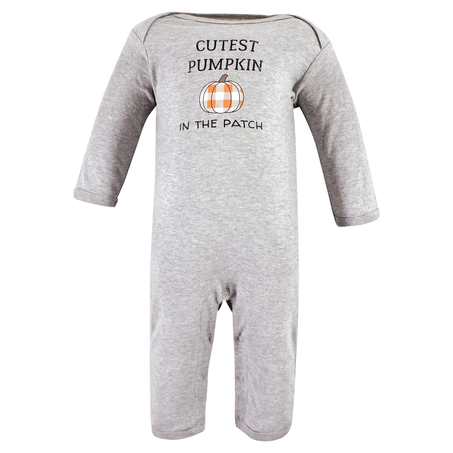 Hudson Baby Unisex Baby Cotton Coveralls, Pumpkin Truck, 6-9 Months