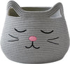 RUGSZONE Cute Storage Basket With Handles for Dog Toys, Blankets, Baby Items  Living Room, Nursery Dcor (Small, Grey Pink Oval)