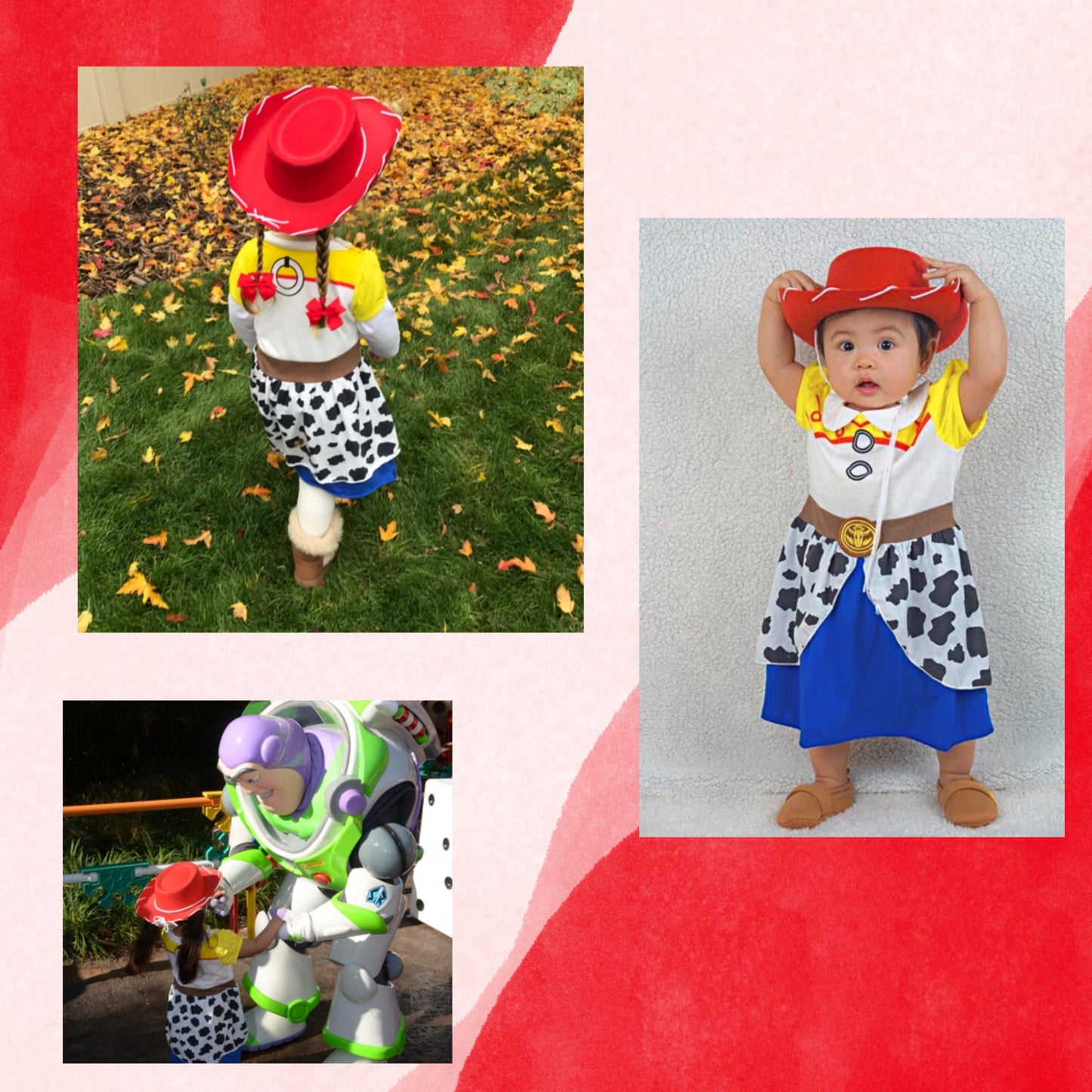 4E'S Novelty Child Red Cowgirl Hat For Toddlers & Kids 3-6, For Halloween Jessie Inspired Costume, Felt Cowboy Hat Child Size Fo