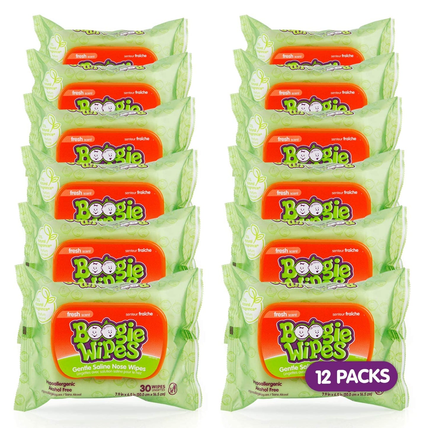 Boogie Wipes, Wet Wipes For Baby And Kids, Nose, Face, Hand And Body, Soft And Sensitive Tissue Made With Natural Saline, Aloe,
