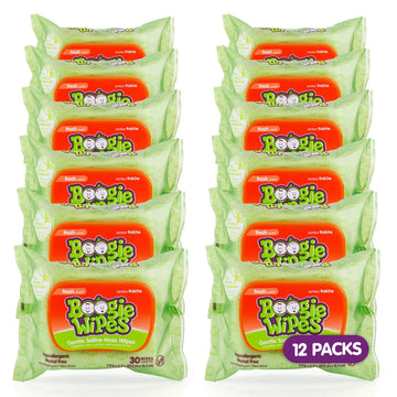 Boogie Wipes, Wet Wipes For Baby And Kids, Nose, Face, Hand And Body, Soft And Sensitive Tissue Made With Natural Saline, Aloe,