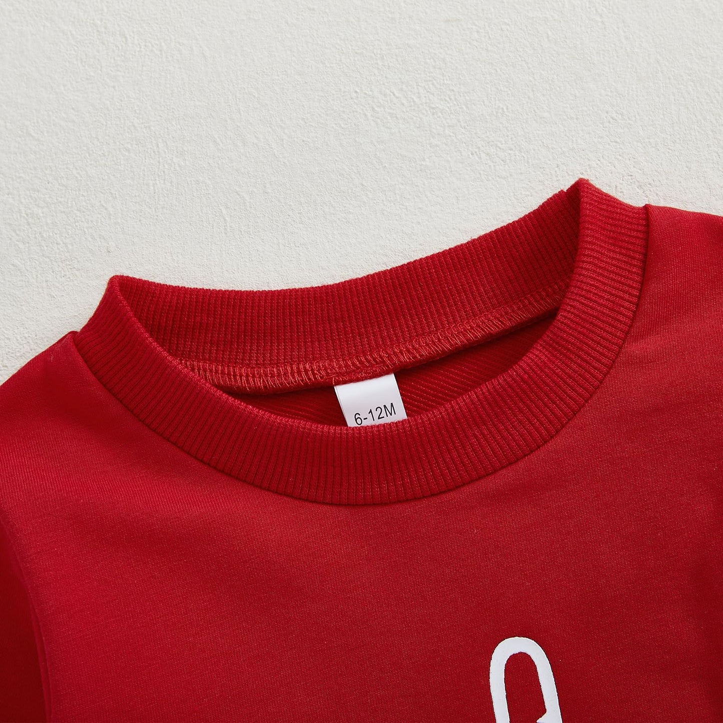 Baby Boy Valentines Day Outfit Love Crewneck Sweatshirt Letter Long Sleeve Shirt Pullover Tops Valentines Day Clothes (V-Red Lov