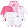 Hudson Baby Unisex Baby Cotton Long-Sleeve Bodysuits, Bird Cage, 9-12 Months Us