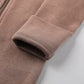 O2 Baby Baby Boys Girls Organic Cotton Zip Front Sleeper Pajamas, Footed Sleep  'N Play(3-6 Months, Brown)