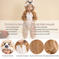 Michley Baby Gilrs Boys Romper With Hood Soft Flannel Halloween Animal Onesie Outfit 24-30 Months, Brown, Size 110