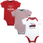 Hudson Baby Unisex Baby Cotton Bodysuits, Valentine Truck, 0-3 Months
