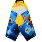 Franco Kids Bath Hooded Towel Wrap, 24 In X 50 In, Lego Movie