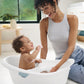 Skip Hop Baby Bath Tub 4-In-1 Grow With Baby Infant To Toddler Bathtub With Supportive Sling And Sit-Up Support Wave Age 0M+